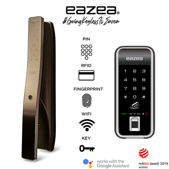 Eazea Titan Digital Door Lock + Eazea Touch-G 2.0 Gate Lock
