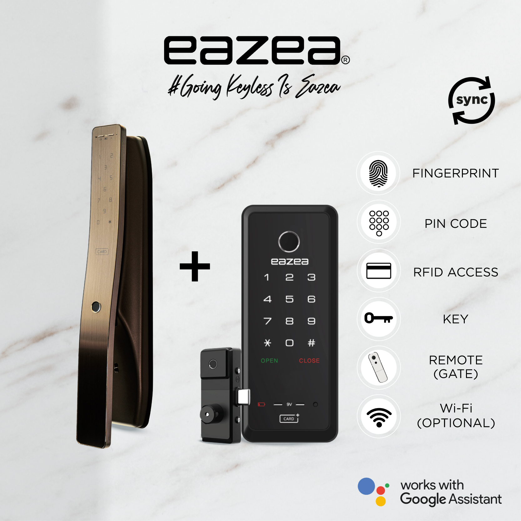 cover page_Eazea Titan Push Pull Digital Door Lock + Eazea Duo-G Gate Lock
