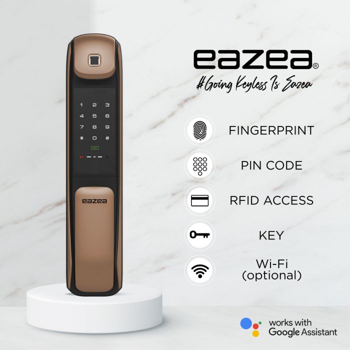 cover page_Eazea Touch Push Pull Rose Gold Digital Door Lock