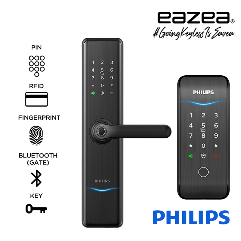 Philips EasyKey 7300 Digital Door Lock + Philips EasyKey 5100-K_eazea