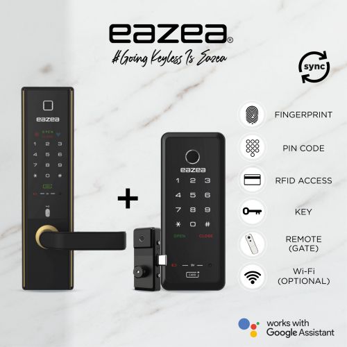 cover page_Eazea Touch Mortise Digital Door Lock + Eazea Duo-G Digital Gate Lock