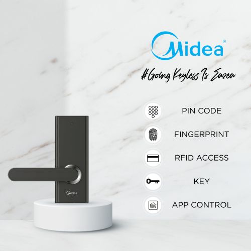 Midea BF205 Digital Door Lock - back view-02