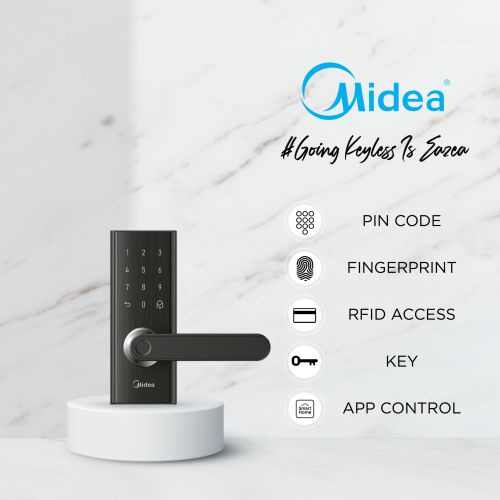 Midea BF205 Digital Door Lock - front view-02